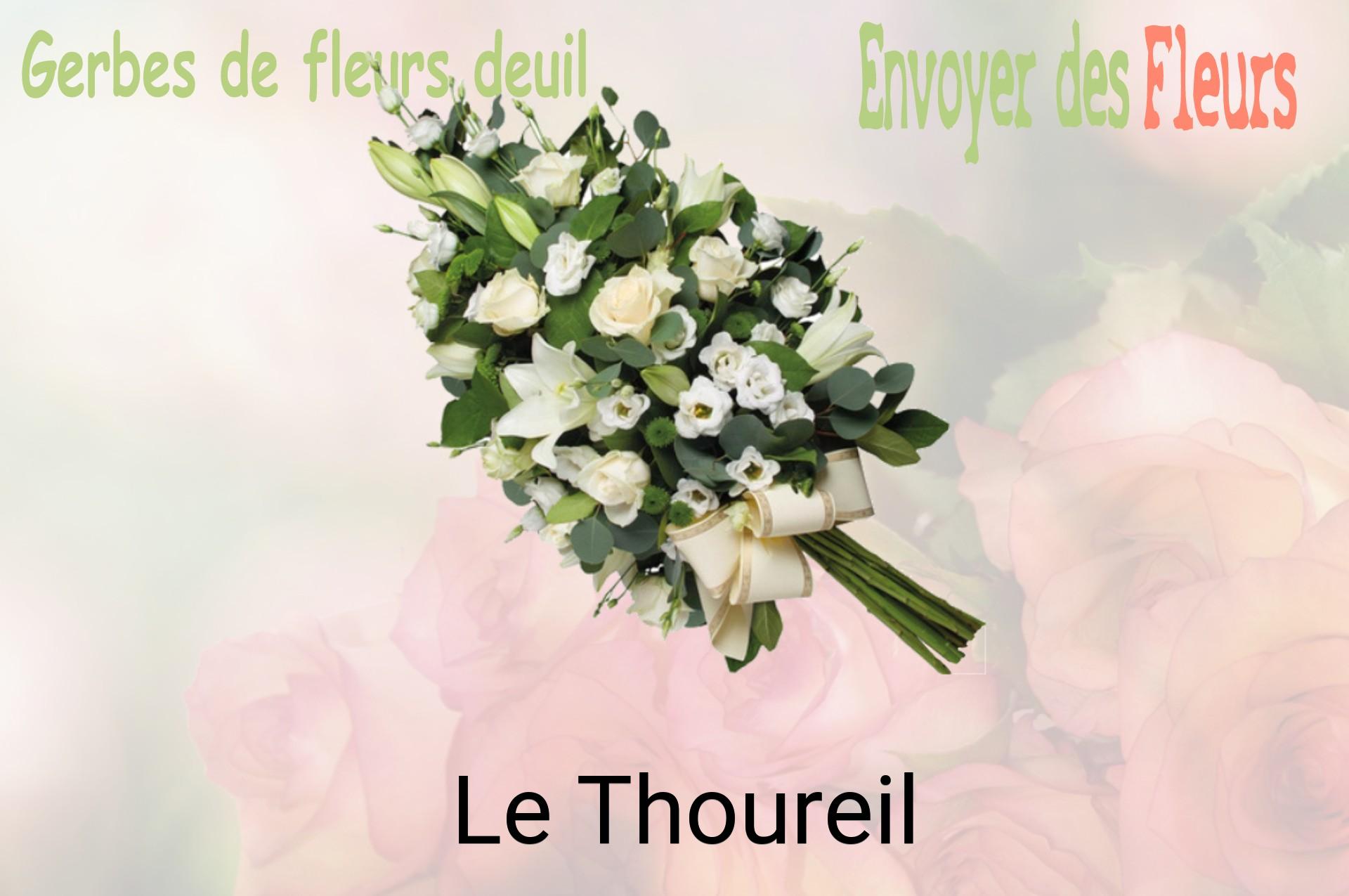 Gerbe de fleurs de deuil livrée à Le Thoureil
